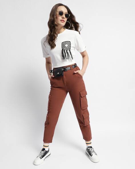 MADAME Women Relaxed Fit Jeans with 5-Pocket Styling