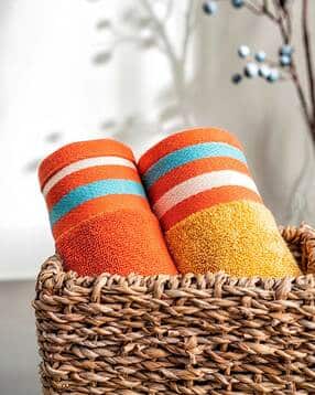 ddecor live beautiful Pack of 2 Striped Hand Towels-picture-21