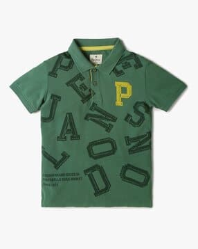 pepe jeans Boys Brand Print Regular Fit Polo T-Shirt-picture-18