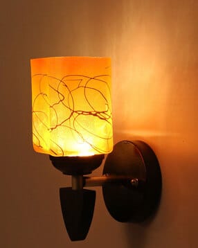 afast Printed Wooden Wall Lamp with Glass Shade-picture-26