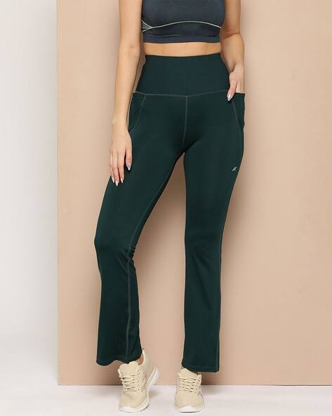 ALCIS Women Straight Fit Track Pants with Insert Pockets Gym Athleisure