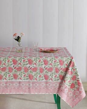 Floral Print 10-Seater Table Cover with Napkins-image-19