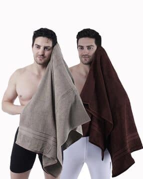 dollar Set of 2 Cotton Bath Towels 59" x 30"-picture-10