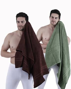 dollar Set of 2 Cotton Bath Towels 59" x 30"-picture-26