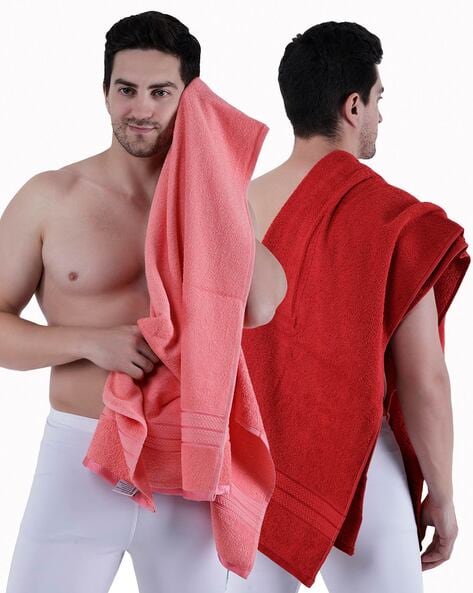 Bright red towels sale