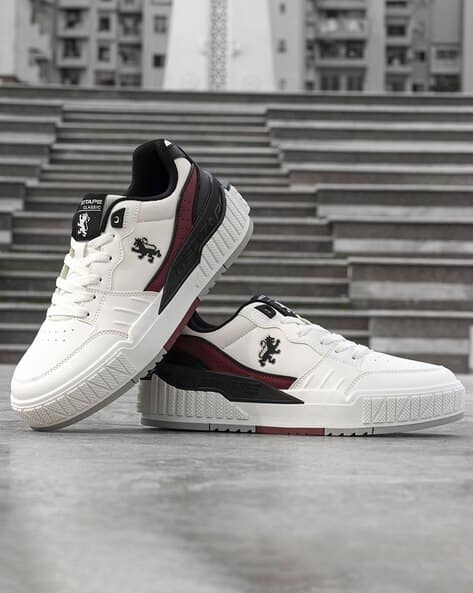 RED TAPE Low-Top Lace-Up Sneakers