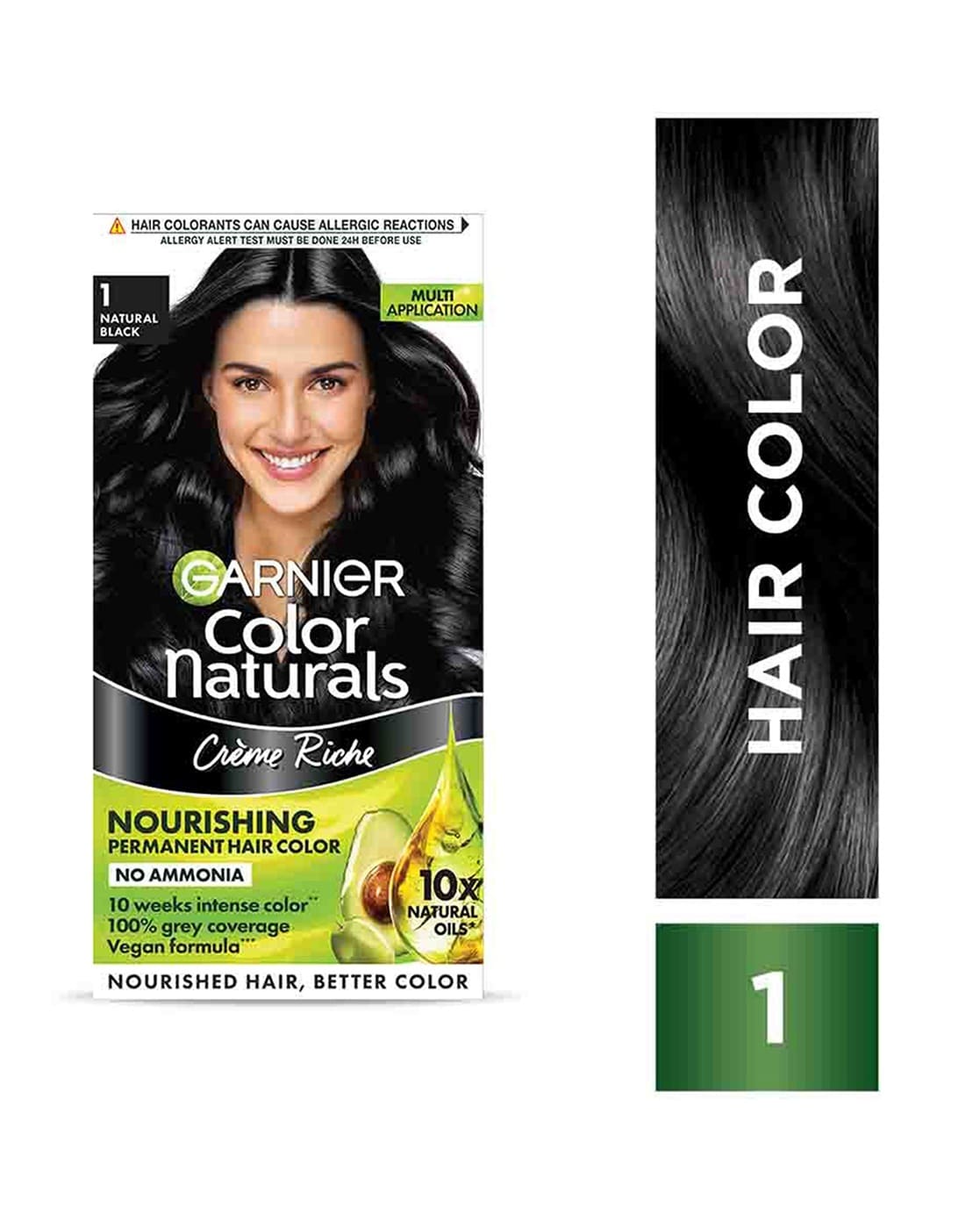 Garnier hair colour black hotsell
