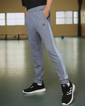 adidas blue joggers mens