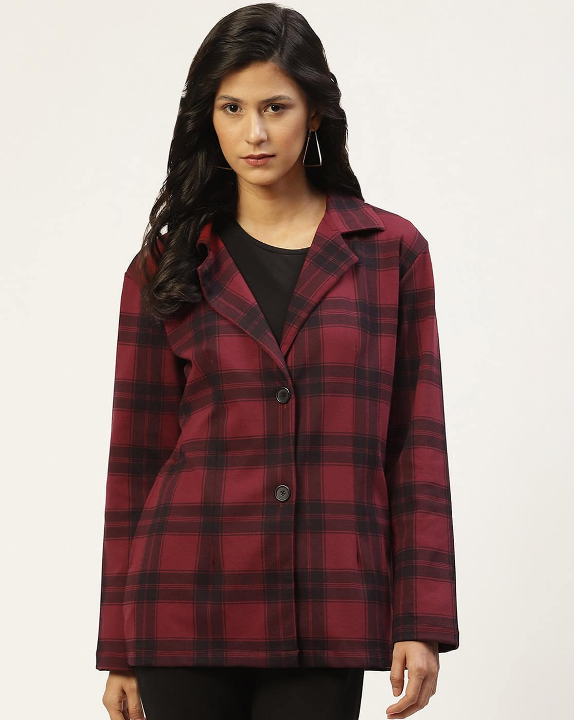 Buy Red & Black Jackets & Coats for Women by Belle Fille Online