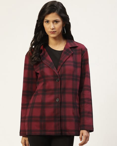 Buy Red Black Jackets Coats for Women by Belle Fille Online