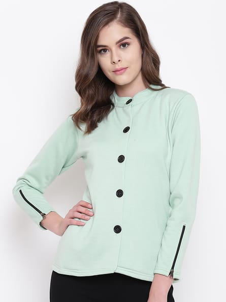 Buy Sea Green Jackets Coats for Women by Belle Fille Online