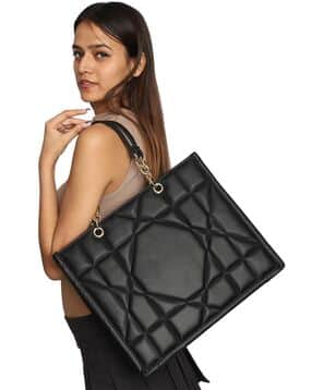 Women Quilted Tote Bag-image-4