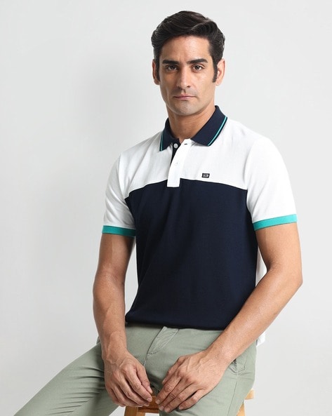 Buy Navy Blue White Tshirts for Men by Arrow Sports Online Ajio