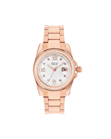 Buy Rose Gold Toned Watches for Women by Carlos Philip Online Ajio