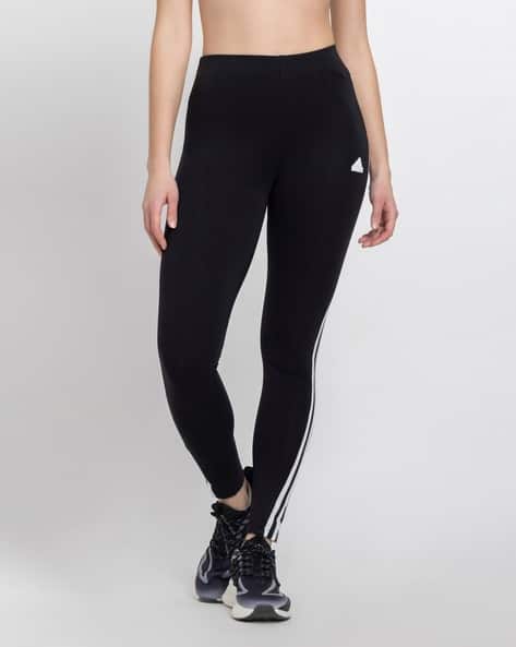 ADIDAS Women Striped High-Rise Sports Leggings