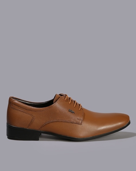 Men Plain-Toe Derby Shoes