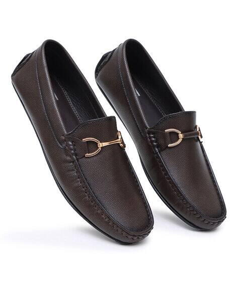 STYLWIN Men Round-Toe Slip-On Loafers