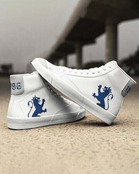 RED TAPE Men High-Top Lace-Up Sneakers