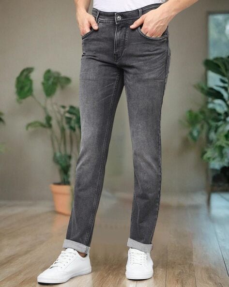 Mufti Men Mid-Wash Slim Fit Jeans