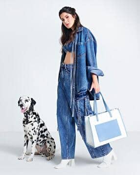Colourblock Tote Bag-image-25