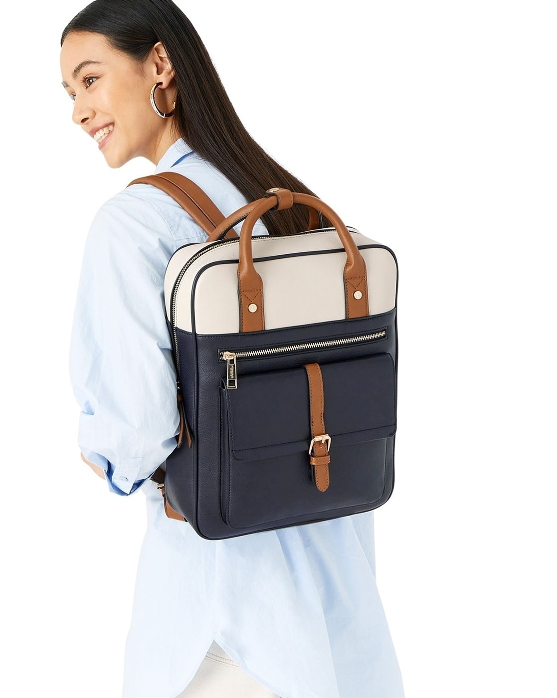 Buy White Navy Backpacks for Women by Accessorize London Online Ajio