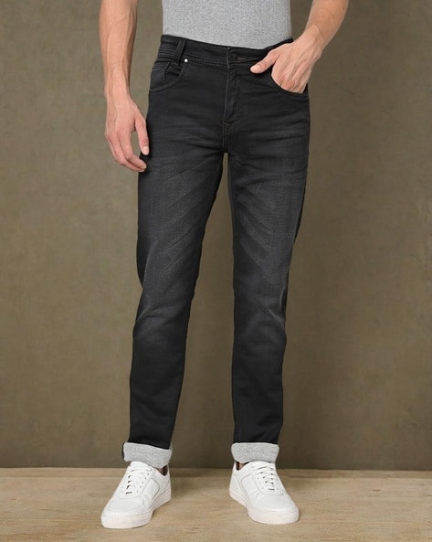 Mufti Mid-Wash Slim Fit Jeans