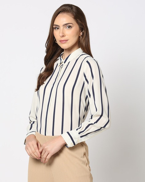 Women Striped Regular Fit Shirt