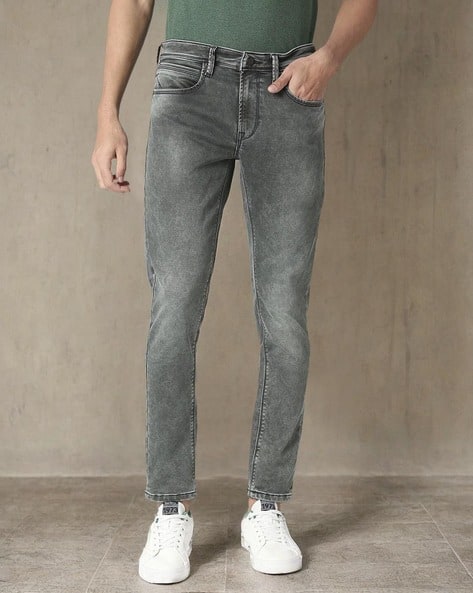 Men Chinox Washed Super Skinny Fit Jeans