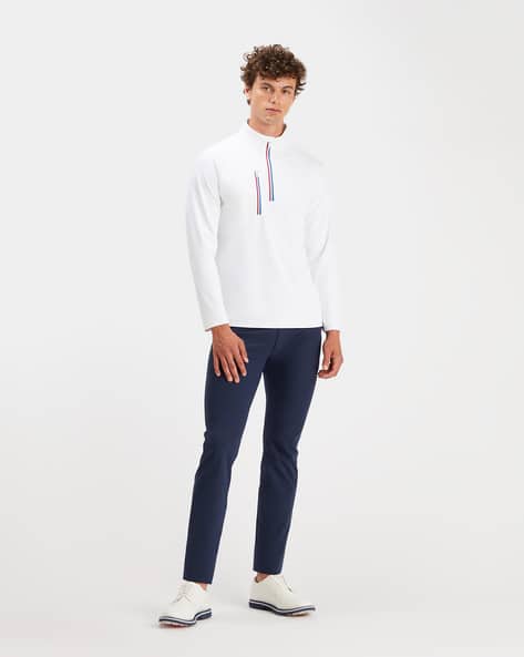 Regular Fit Half-Zip Closure Bomber Jacket