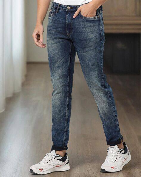 THE INDIAN GARAGE CO Men Lightly Washed Slim Fit Jeans