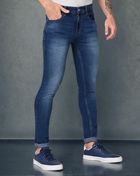 Spykar Mid-Wash Skinny Fit Jeans