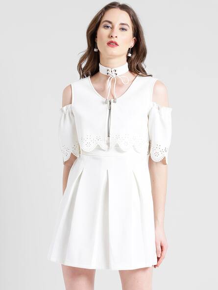 Buy Cream Dresses for Women by Texco Online | Ajio.com