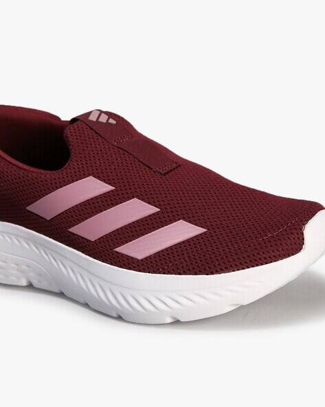 adidas slip on red burgundy