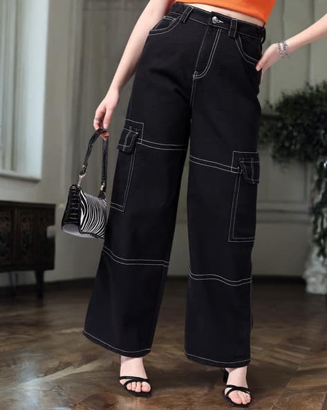 Buy Black Jeans Jeggings for Women by FREEHAND Online