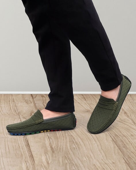 STYLWIN Men Round-Toe Slip-On Loafers