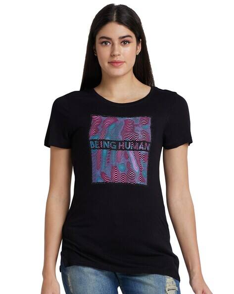 Being Human Women Graphic Print Regular Fit T-Shirt