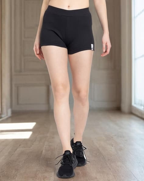 ADIDAS W LNG RIB SHO Low-Rise Shorts