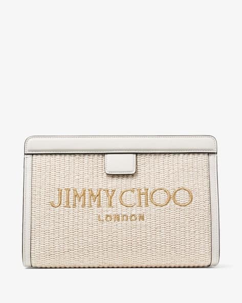 JIMMY CHOO 香水 ポーチ Buy Jimmy Choo Avenue Raffia Pouch Bag | Pink Color Women | AJIO LUXE