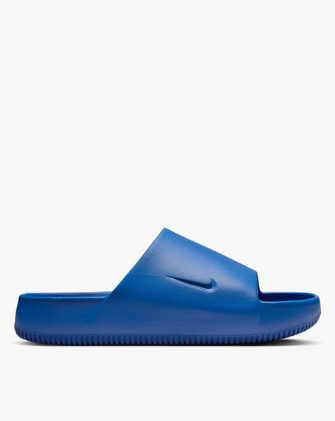 blue nike slides mens