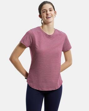jockey A121 Super Combed Cotton Stripe Fabric Relaxed Fit Round-Neck Half Sleeve T-Shirt-picture-36