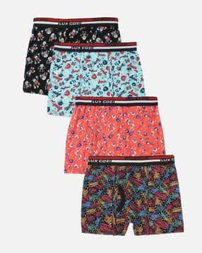lux cozi Boys Pack of 4 Graphic Print Briefs with Elasticated Waist-picture-21