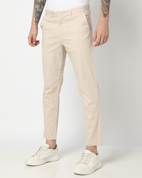 Slim fit chino flat front shops pants