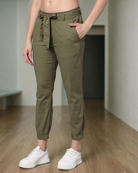 Buy Olive Green Trousers Pants for Women by LEVIS Online Ajio