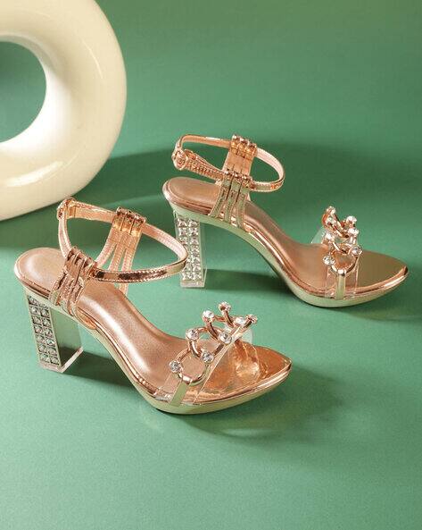 Truffle collection Open-Toe Slip-On Heeled Sandals