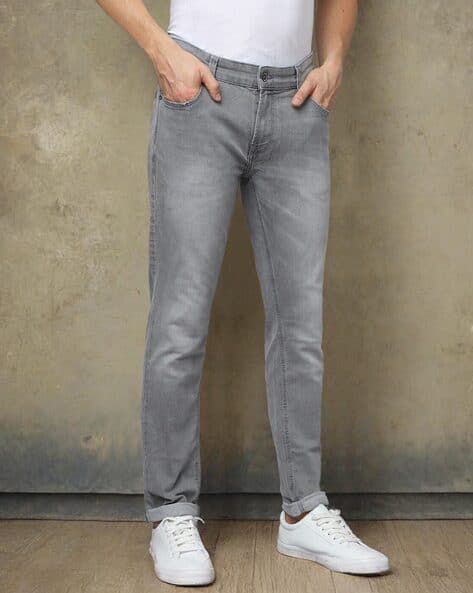 SPYKAR Men Low-Rise Mid-Wash Skinny Fit Jeans