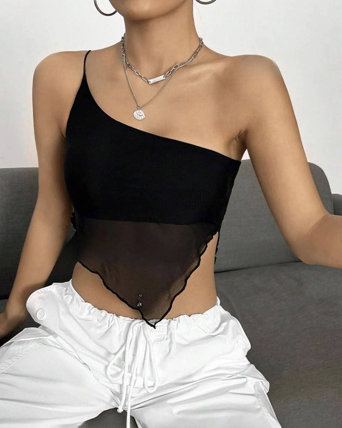 Buy LA CHIC PICK Women Regular Fit One-Shoulde Online | Ajio.com