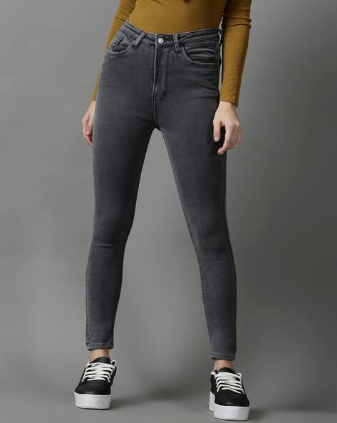 SHOWOFF Lightly Washed Skinny Fit Jeans