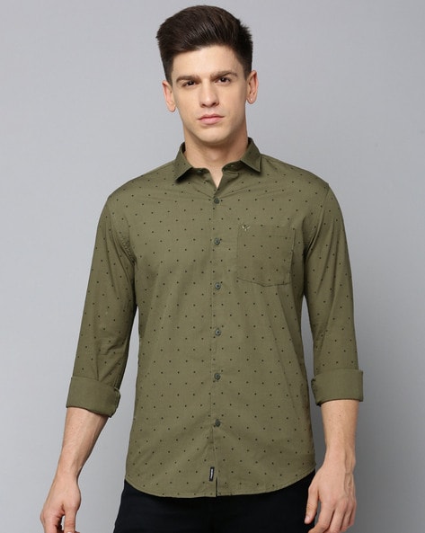 Printed Shirt with Patch Pocket