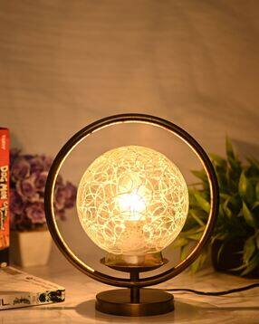 Round Table Lamp with Glass Shade-image-16