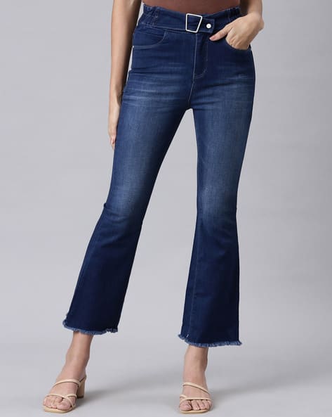 Forever 21 Stretch Denim Bootcut Jeans High-Rise Everyday